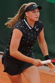 As she walked off court. Elena Rybakina Wikipedia