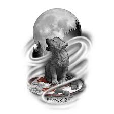 Personalize it with photos & text or purchase as is! Baby Wolf Howling Tattoo Ilmu Pengetahuan 4