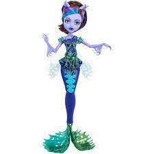 Splash into a whole new monster high world! Monster High Great Scarrier Reef Glowsome Ghoulfish Clawdeen Wolf Doll Walmart Com Monster High Monster Doll Photography