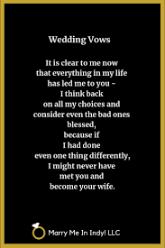 Apr 08, 2020 · if you're looking for inspiration, we've rounded up a few of our favorite funny wedding vow examples as well as humorous quotes from movies, television shows and books. Wedding Vow Ideas And Inspiration With Pdf S Wedding Ceremony Pro Indiana In 2021 Funny Vows Funny Wedding Vows Personal Wedding Vows