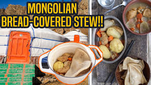 This is the #1 mongolian beef recipe on trclips because it's amazing. Mongolian Bread Covered Stew Vegan Mongolian Recipe Bituu Shul Youtube