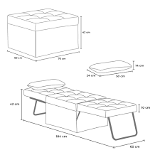 Avere un letto a pouf è un successo sicuro. Sweet Relax Pouf Poltrona Letto Pieghevole In Tessuto