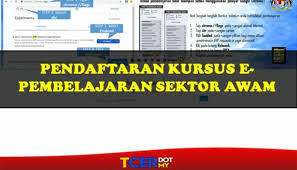 Adanya media pembelajaran sangat penting agar proses belajar mengajar bisa tersampaikan dengan baik, dari guru ke murid. Pendaftaran Kursus E Pembelajaran Sektor Awam Epsa Tcer My
