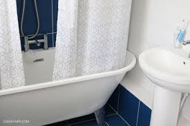 Before installing a new shower, the above mentioned considerations should be kept in. My Bathroom Renovation How To Fit A Shower Over A Freestanding Tub My Thrifty Life By Cassiefairy