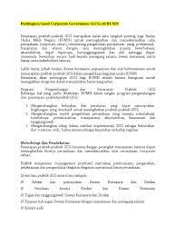 Soal jawab tentang good corporate governance. Good Corporate Governance Bumn