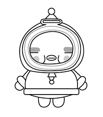 Pucca coloring pages for kids. Santa Claus From Pucca Coloring Page Free Printable Coloring Pages For Kids