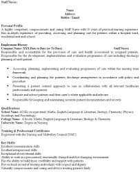Staff Nurse Cv Example Icover Org Uk