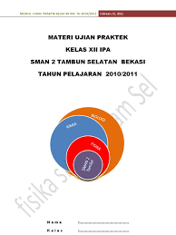 Guru fisika kelas 12 smait aluswah surabaya. Materi Ujian Praktek Fisika Sma