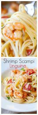Shrimp Scampi Linguine Garlicky Buttery Quick Easy One Pot Meal For The Family That You Ll Want Everyday Rasamalaysi Seafood Recipes One Pot Meals Food