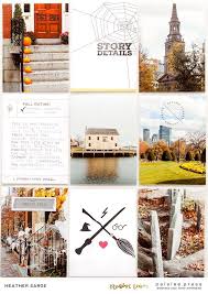 Mam dus in casa sa duc ceva si eram afara cu doua prietene si eu am spus : Creative Team Inspiration Fall Magic Project Life Layouts Inspiration Postcard