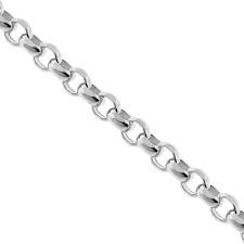 Mens 10k White Gold Round Cable Chain 3 3 Mm 22 24 26 28 30 Gold Chains For Men Chains For Men Gold Chain Jewelry