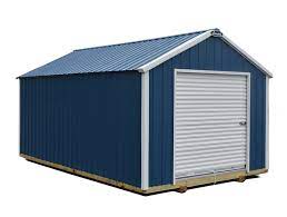 56 wide double doors with integrated transom windows. 12x20 Metal Storage Shed Gable Pilot Leonard Usa
