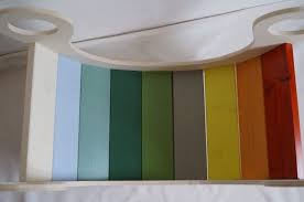 Eine Regenbogenwippe Bauen Diy Von In 2020 Wippe Baby Wippe Kinderwippe