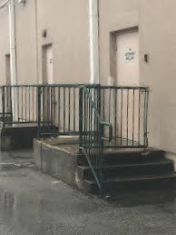 Rails come assembled, are 42 inches high and have a mid bar at 21 inches for added security and to meet osha standards. These Stairs Loading Dock Crappydesign