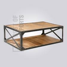 The harding square coffee table pairs the industrial with the rustic to create a distinctive design. Square Industrial Coffee Table Best Of Exports
