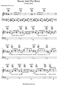 Beauty And The Beast Sheet Music Celine Dion Piano Sheet Music Free Beauty And The Beast Sheet Music
