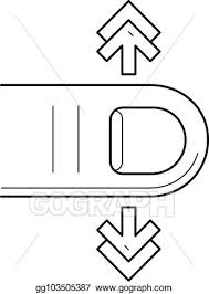 Polish your personal project or design with these scroll transparent png images, make it even more personalized and more attractive. Vector Clipart One Finger Vertical Scroll Line Icon Vector Illustration Gg103505387 Gograph