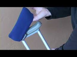 Emily had surgery on her foot a week ago and has made her way around on crutches quite well so far. Crutch Padding And Covers From Crutch Buddies Installation Youtube