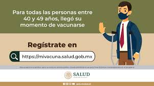Si no lo tienes a la mano, consúltalo aquí. Salud Mexico On Twitter La Vacunacion Contra Covid19 Continua Si Tienes Entre 40 Y 49 Anos De Edad Registrate En Https T Co 6lkeeh9v6d Mecuido Poramoralavida Https T Co Wm8wkmyljz