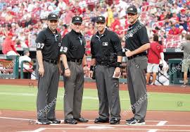Umpires L R Dan Merzel Lance Editorial Stock Photo