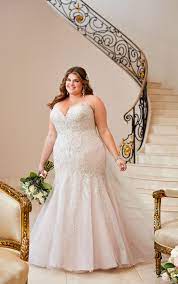 Our plus size wedding dress collection has affordable bridal wear that flaunts a bride's own style and personality. Plus Size Wedding Dress With Glamorous Lace Stella York