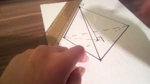 Piramida triunghiulara regulata ­ probleme propuse. Cum Se Construieste Piramida Triunghiulara How To Draw Triangular Pyramid Youtube