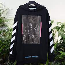 Off white „mirror mirror diagonal spray hoodie (ss2017) xl color: Off White 17fw Caravaggio Diagonal Mirror Hoodie Sweatshirts Released Yeezysale Ru