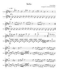 El te hizo volar, el te hizo soñar ya no te creo, ya no. Sofia Sheet Music For Violin String Duet Musescore Com