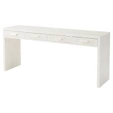 Theodore Alexander Irwindale Modern Hand Painted Faux Parchment Console Table In 2020 Eclectic Desks Updating House Console Table