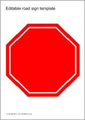 Editable Road Sign Templates Sb8448 Sparklebox Sign Templates Construction Theme Classroom Transportation Preschool