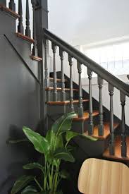 Entryway Makeover With Benjamin Moore By Kirsten Grove Of Simply Grove Painted Staircases Staircase Design House Staircase