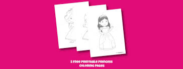 Free princesses coloring pages to print and download. 5 Free Printable Princess Coloring Pages For Kids