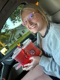 Me Saturday @ Dripniq waiting in line for my drank😂