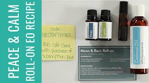 Doterra logo * the back cards: Moon And Back Roll On Recipe With Essential Oils Youtube
