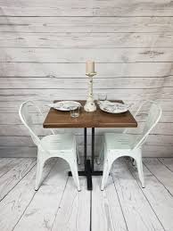 Rustic Wood Square Bistro Table Pub Table 24x30 Etsy In 2020 Bistro Table Bistro Table Set Outdoor Patio Furniture Sets