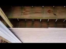 Building A Inexpensive Ceiling Under My Existing 2nd Story Deck Building A Deck Deck Ceiling Ideas Patio Under Decks