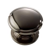I was thinking of doing stainless/ brushed nickel pulls, but then i discovered you can get black nickel pulls (looks like the black stainless). Reviews For Hickory Hardware Williamsburg 1 1 4 In Black Nickel Cabinet Knob P3053 Bln The Home Depot