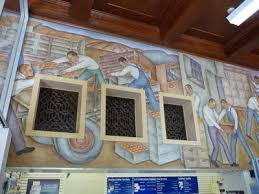 Work In Ventura Gordon Grant Wpa Murals At The Main Post Office Downtown On E Santa Clara St Mural Ventura California Wpa