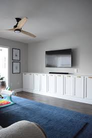 Low Built Ins From Cabinets On Diy Base Living Room Built Ins Wall Cabinets Living Room Living Room Built In Cabinets