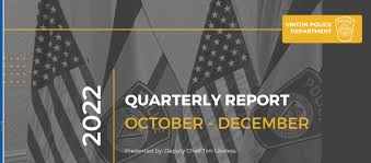 Vinton Police present quarterly report to Town Council