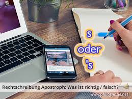 Denn es ist oft nicht klar wo und wann er tatsächlich gesetzt werden kann. Rechtschreibung Apostroph Was Ist Richtig Falsch Philognosie