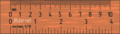 Here are some rulers you can print out. Iruler Net Online Ruler