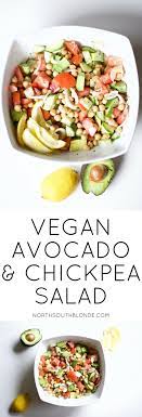 Vegan Avocado Chickpea Salad Vegan Gluten Free Recipe Nutritious Meals Paleo Gluten Free Recipes Vegan Summer Recipes