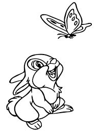 Whirled of color customs, profile picture. Thumper Bambi Coloring Page 1001coloring Com