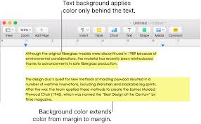 add a highlight effect to text in pages on mac apple support