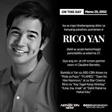 Possible Rico Yan Looks at age 49 if he's still alive #neverforgotten  #matineeidol
