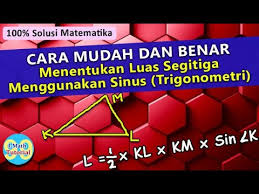 Sebelum membuat program menghitung luas segitiga, kita harus mengetahui rumus cara menghitung luas segitiga tersebut supaya dapat diterjemahkan kedalam bahasa pemograman yang pada kesempatan ini menggunakan visual basic (vb) 6.0. Cara Mudah Menentukan Luas Segitiga Menggunakan Rumus Aturan Sinus Trigonometri Youtube