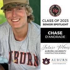 Senior Spotlight 🎓 Chase D'Andrade plans to attend @auburnu in the Fall!  War Eagle!