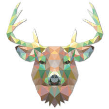 There are many kinds of animals and there are many ways to categorize them. Sticker Mural Tete De Cerf Origami Webstickersmuraux Com