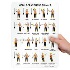 We provide high quality signage backed by our low price guarantee. Amazon Com Smartsign S 0881 Al 14 Mobile Crane Hand Signals Sign 10 X 14 Aluminum Black On White Garden Outdoor